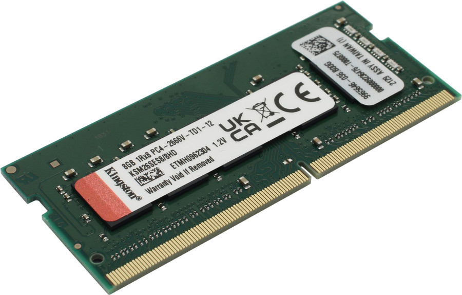 Модуль памяти Kingston KSM26SES8/8HD DDR4 SODIMM 8Gb PC4-21300 ECC CL19 (for NoteBook) - фото 1 - id-p219836152