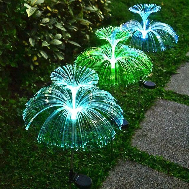 Садовый светильник на солнечной батарее Медуза двойная (в комплекте 2 шт) - фото 7 - id-p222237725