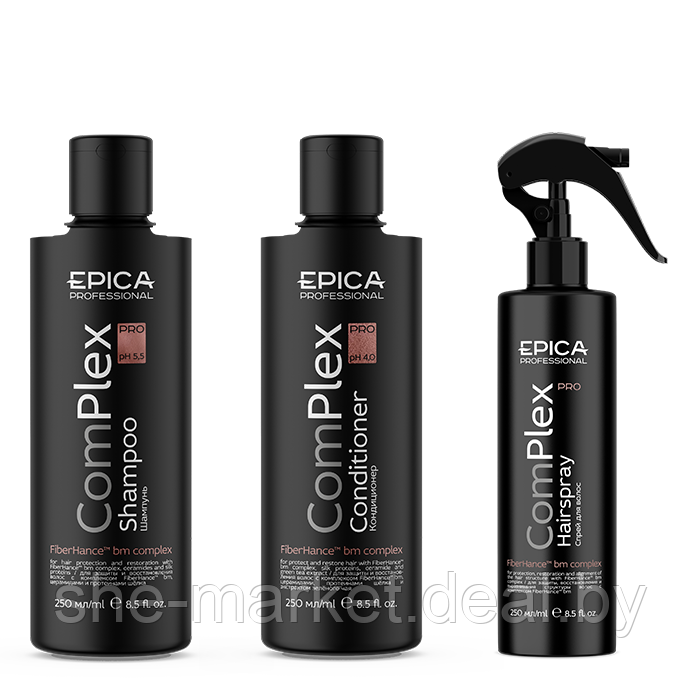 Набор для волос Защита окрашивания ComPlex Pro: шампунь, 250мл+ кондиционер, 250мл+ спрей, 250мл - фото 1 - id-p222236656