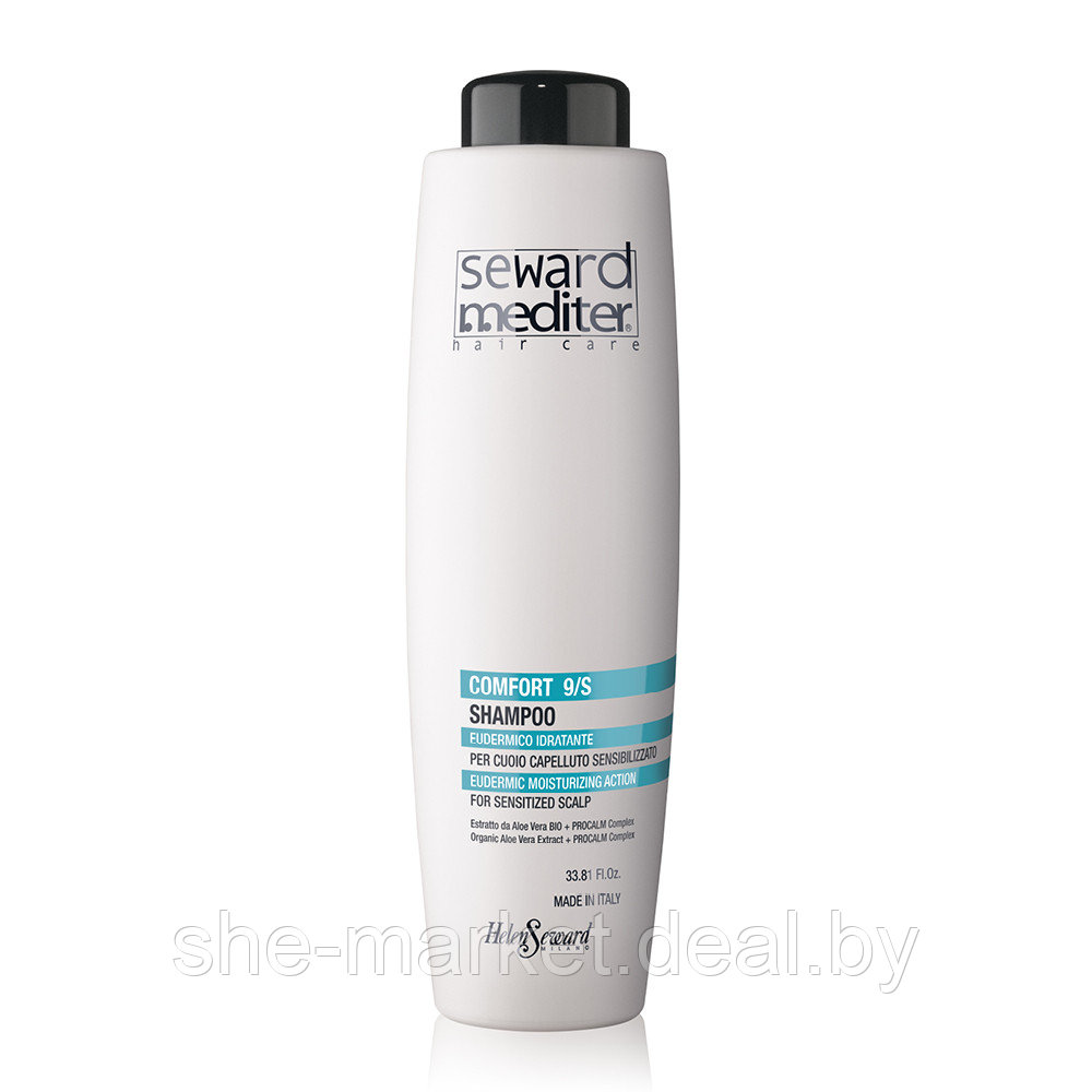 Увлажняющий шампунь для чувствительной кожи головы MEDITER COMFORT SHAMPOO 9/S, 1л - фото 1 - id-p222237108