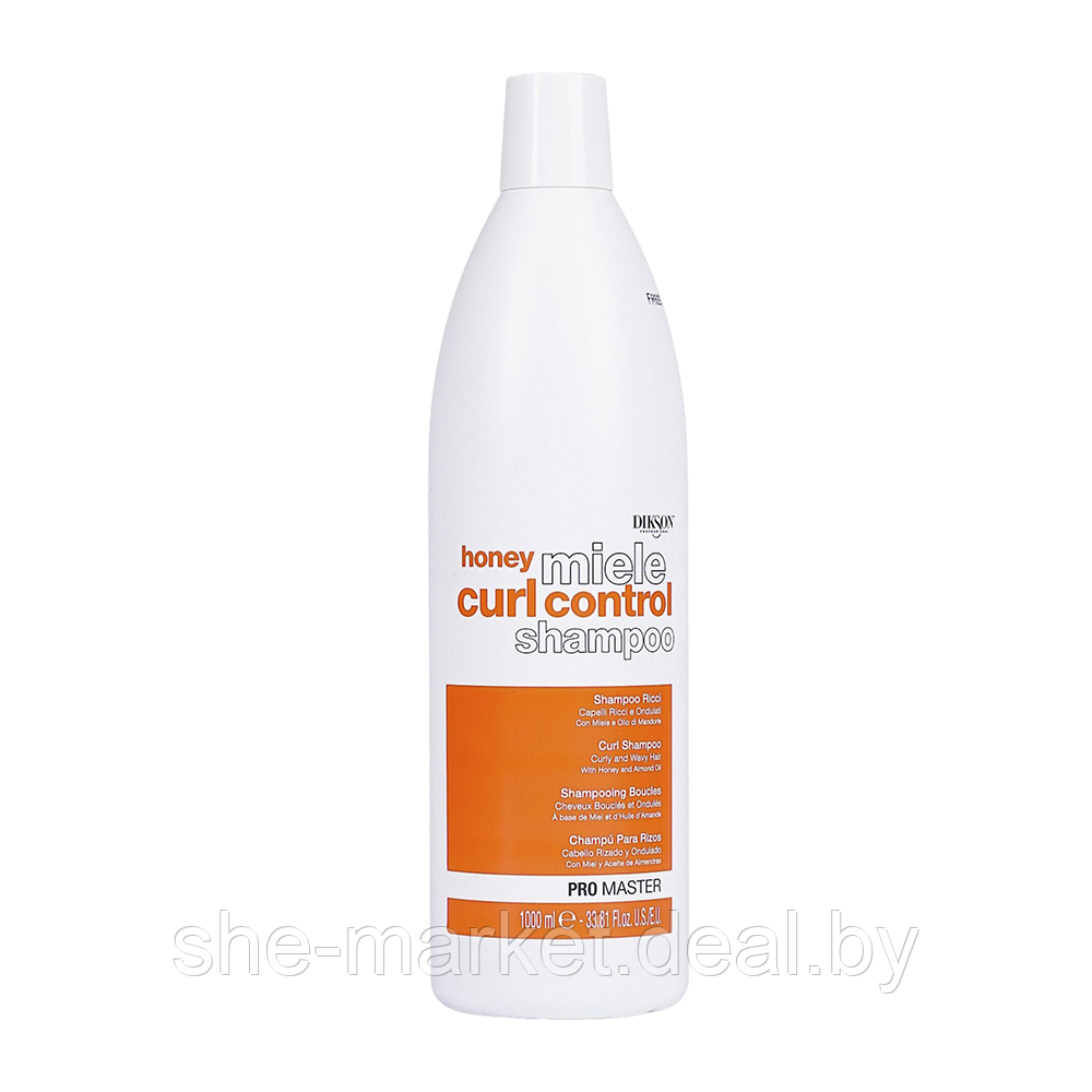 Шампунь для вьющихся волос с медом и маслом миндаля ProMaster Honey Miele Curl Control Shampoo, 1л - фото 1 - id-p222237160