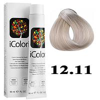 Крем-краска для волос iColori ТОН - 12/11 специальный блондин интенсивный пепельный, 90мл
