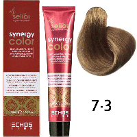 Безаммиачная краска для волос SELIAR SYNERGY COLOR 7.3 BLONDE GOLDEN Золотисто - русый