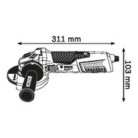 Угловая шлифмашина Bosch GWS 17-125 CIE Professional - фото 2 - id-p222237203