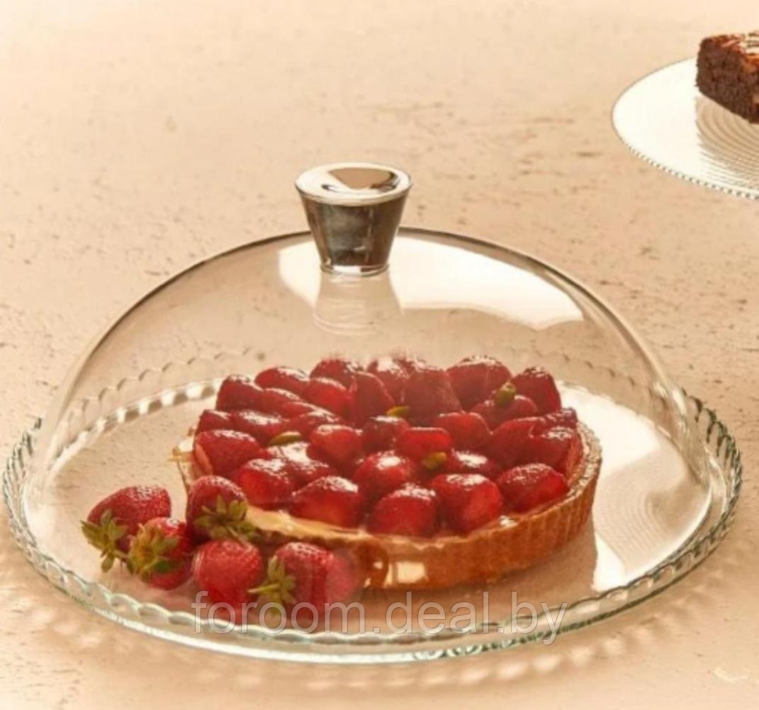 Блюдо плоское (d)32,2см с крышкой Pasabahce Patisserie 95198 1113897 - фото 3 - id-p220539990