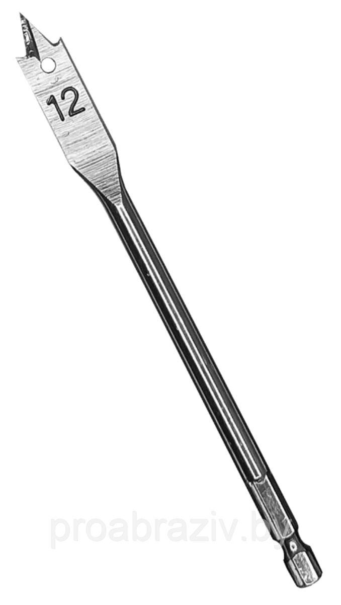 Сверло по дереву 12х152 мм 1/4" Vertextools