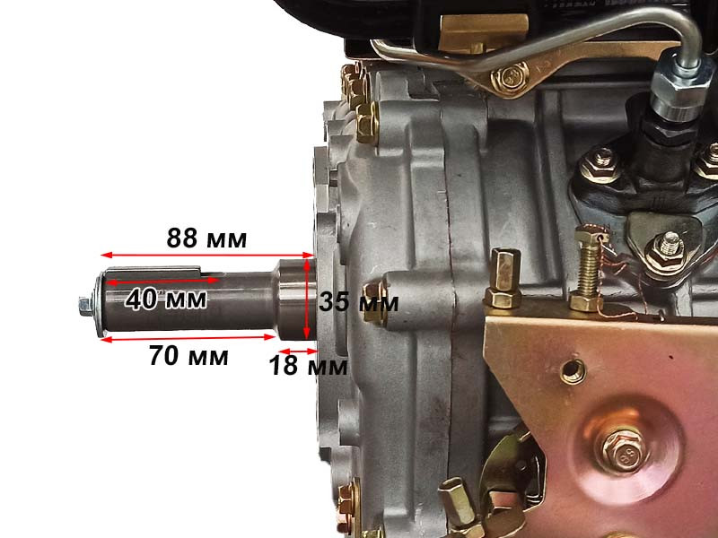 Двигатель дизельный Lifan C186F-D(вал 25мм под шпонку) 10лс 6А - фото 9 - id-p181879773