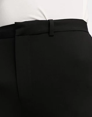 Черные укороченные брюки супер облегающего кроя ASOS DESIGN Размер W32L36 - фото 2 - id-p222251344