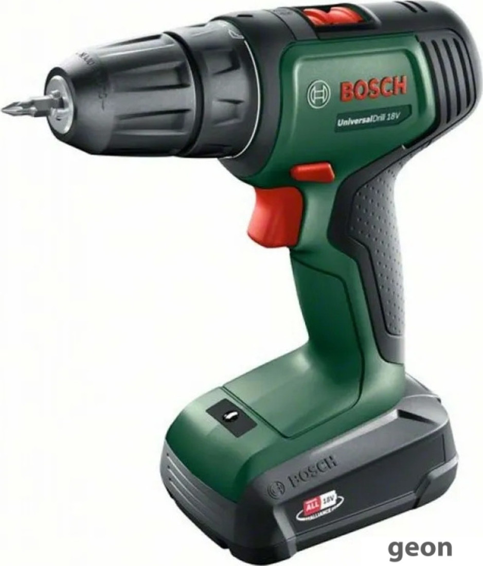 Дрель-шуруповерт Bosch UniversalDrill 18V 06039D4001 (с 1-им АКБ, кейс) - фото 2 - id-p222250467