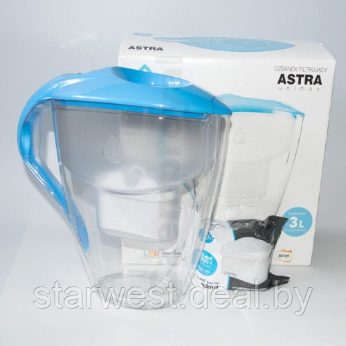 Dafi Astra Unimax 3 л (голубой / синий) Фильтр-кувшин для очистки воды Дафи Астра Унимакс - фото 1 - id-p222260710
