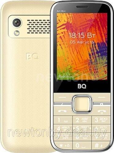 Кнопочный телефон BQ-Mobile BQ-2838 Art XL+ (бежевый) - фото 1 - id-p222265993