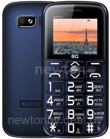 Кнопочный телефон BQ-Mobile BQ-1851 Respect (синий) - фото 1 - id-p222266000