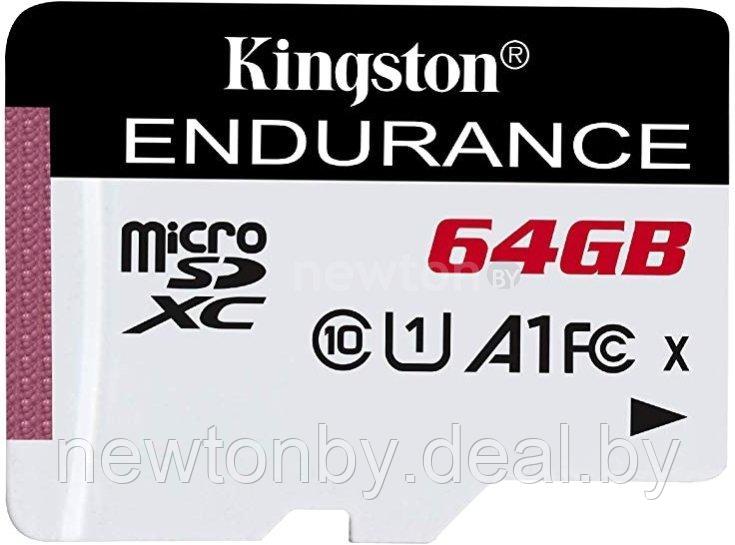 Карта памяти Kingston High Endurance microSDXC 64GB - фото 1 - id-p222268235