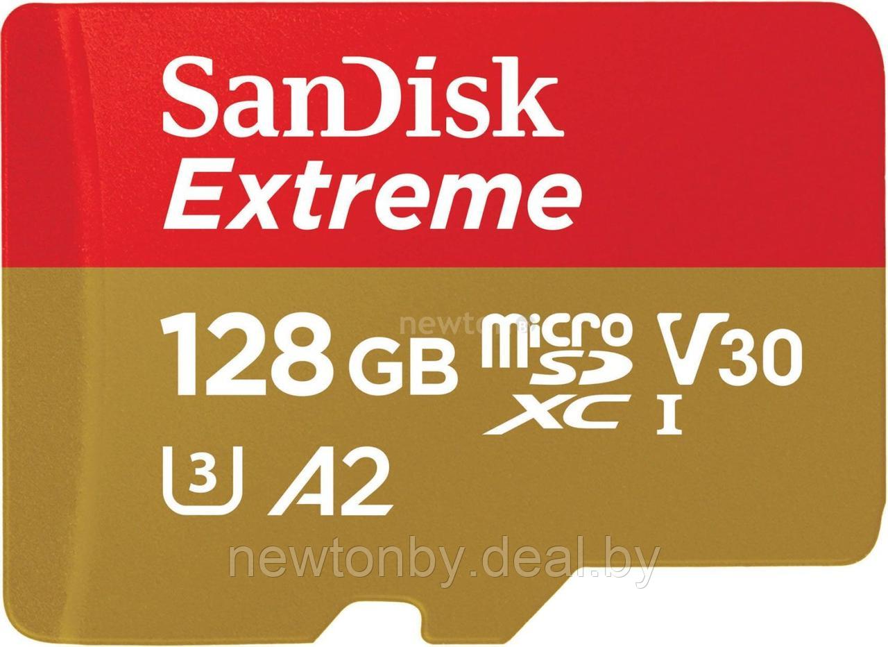 Карта памяти SanDisk Extreme microSDXC SDSQXAA-128G-GN6MN 128GB - фото 1 - id-p222268251