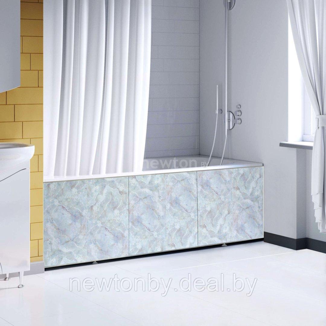 Фронтальный экран под ванну Comfort Alumin Плитка голубая 1.5 - фото 1 - id-p222268731