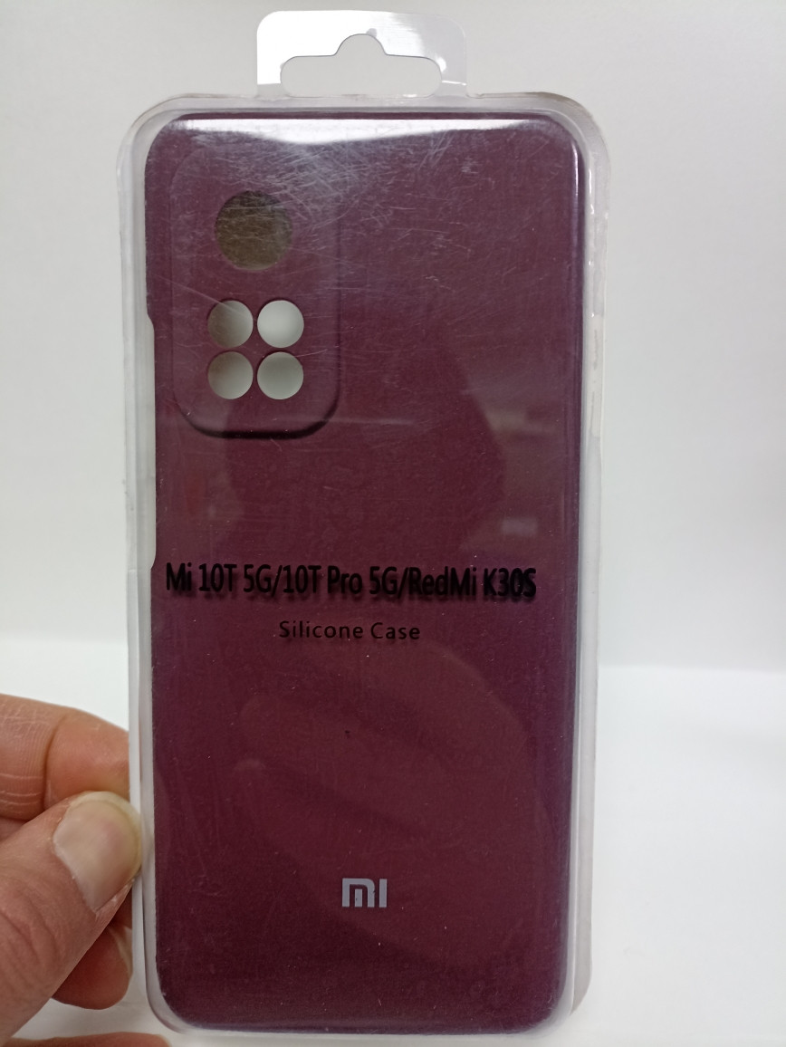 Чехол Xiaomi Mi 10t 5G/10t Pro 5G/ Redmi K30S Silicone Case бордо - фото 1 - id-p222269659