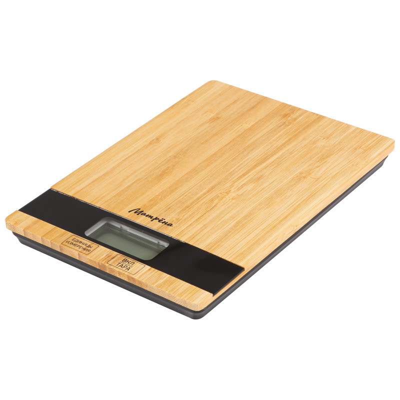 Весы кухонные электронные МА-039 (бамбук) - фото 1 - id-p222269808