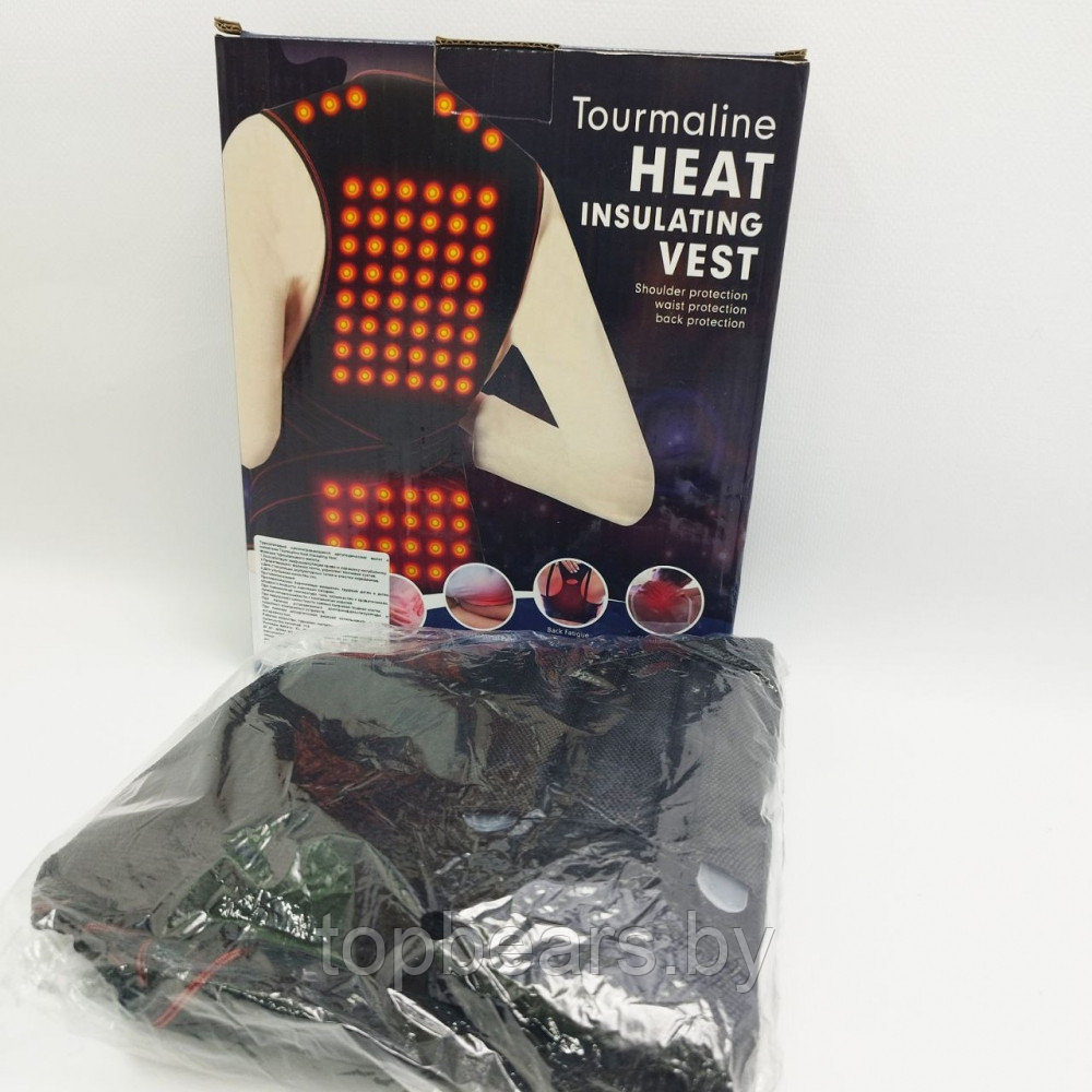 Турмалиновый самонагревающийся ортопедический жилет с магнитами Tourmaline Heat Insulating Vest XXL - фото 10 - id-p219502088