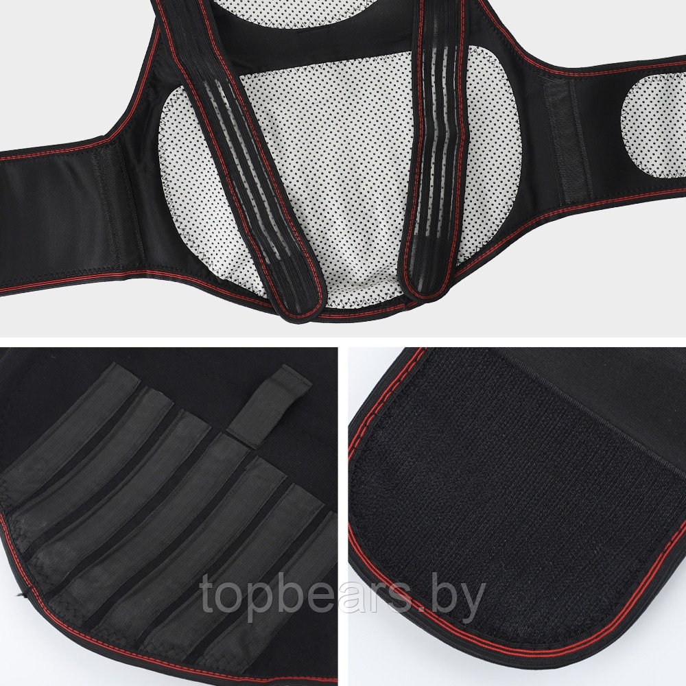 Турмалиновый самонагревающийся ортопедический жилет с магнитами Tourmaline Heat Insulating Vest XL - фото 3 - id-p215963745