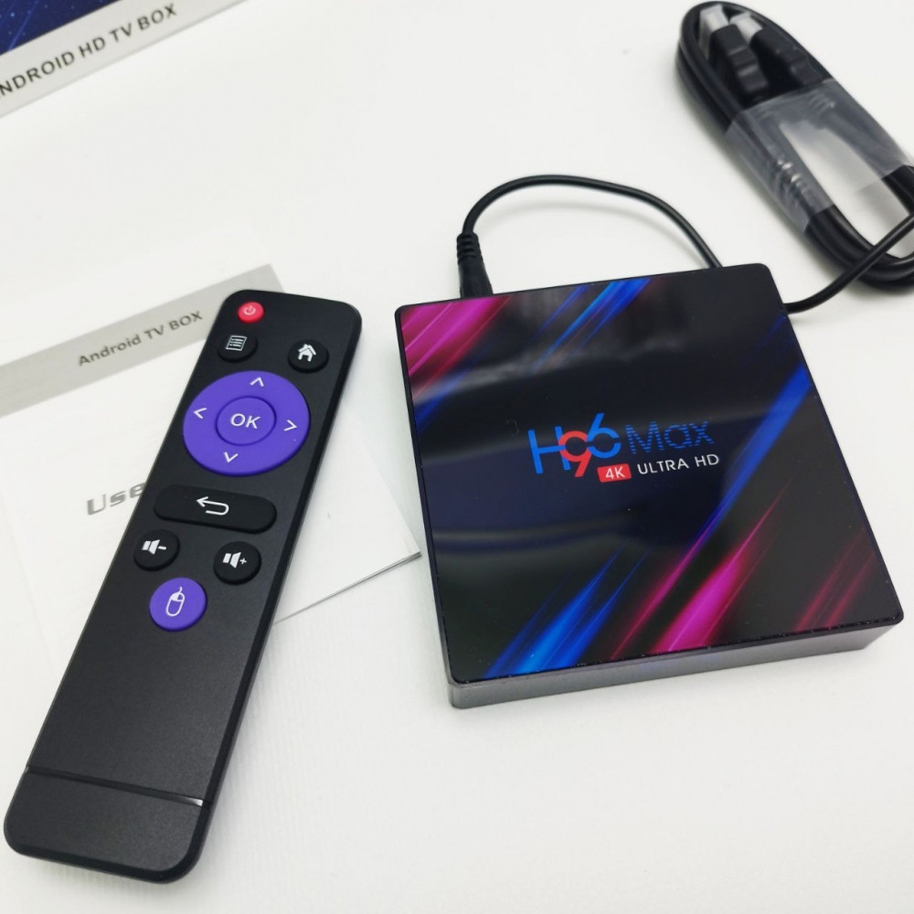 Телевизионная андроид приставка Smart TV H96 Max, Android 9, 4K UltraHD 2G/16Gb с пультом ДУ H96 Max - фото 9 - id-p216373548