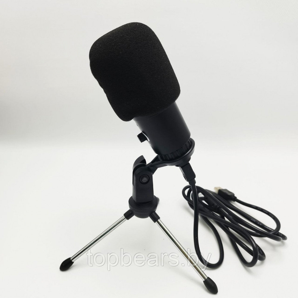 Микрофон динамический с мини-штативным стендом для ноутбуков или ПК Condenser Microphone. Штатив U8 192 кГц - фото 4 - id-p204480415