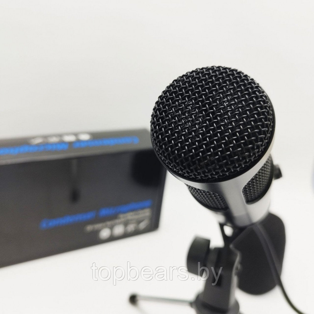 Микрофон динамический с мини-штативным стендом для ноутбуков или ПК Condenser Microphone. Штатив U8 192 кГц - фото 7 - id-p204480415