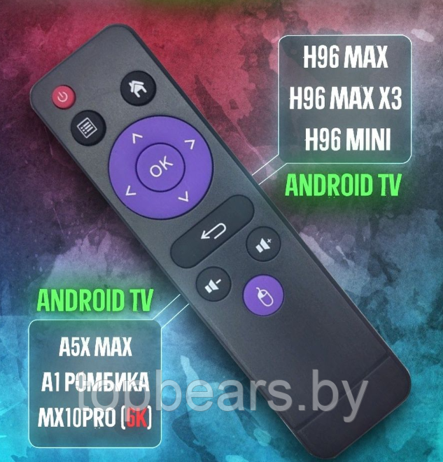 Телевизионная андроид приставка Smart TV H96 Max, Android 9, 4K UltraHD 2G/16Gb с пультом ДУ H96 Max - фото 4 - id-p204037846