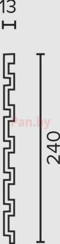 Декоративная реечная панель из дюрополимера Decor-Dizayn DD916-63SH 3000*240*13 мм - фото 2 - id-p222271356