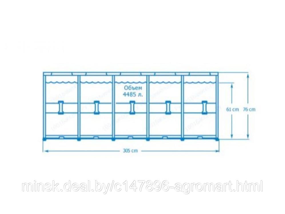Каркасный бассейн Metal Frame, круглый, 305х76 см, INTEX (от 6 лет) - фото 5 - id-p213543605