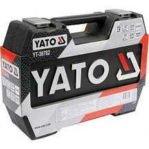Набор инструмента 1/2", 1/4" (72пр.) CrV "Yato" YT-38782, фото 2