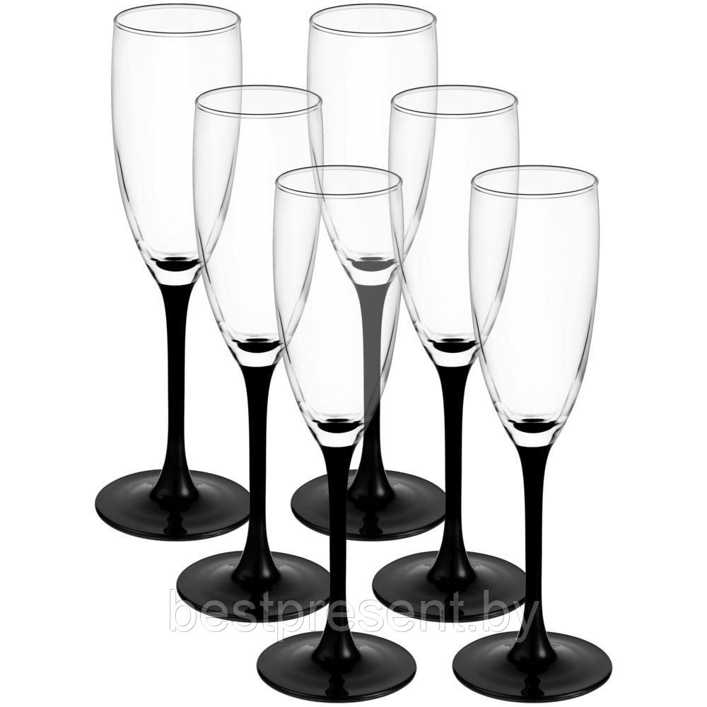 Набор из 6 бокалов для шампанского «Домино» - фото 1 - id-p222293091