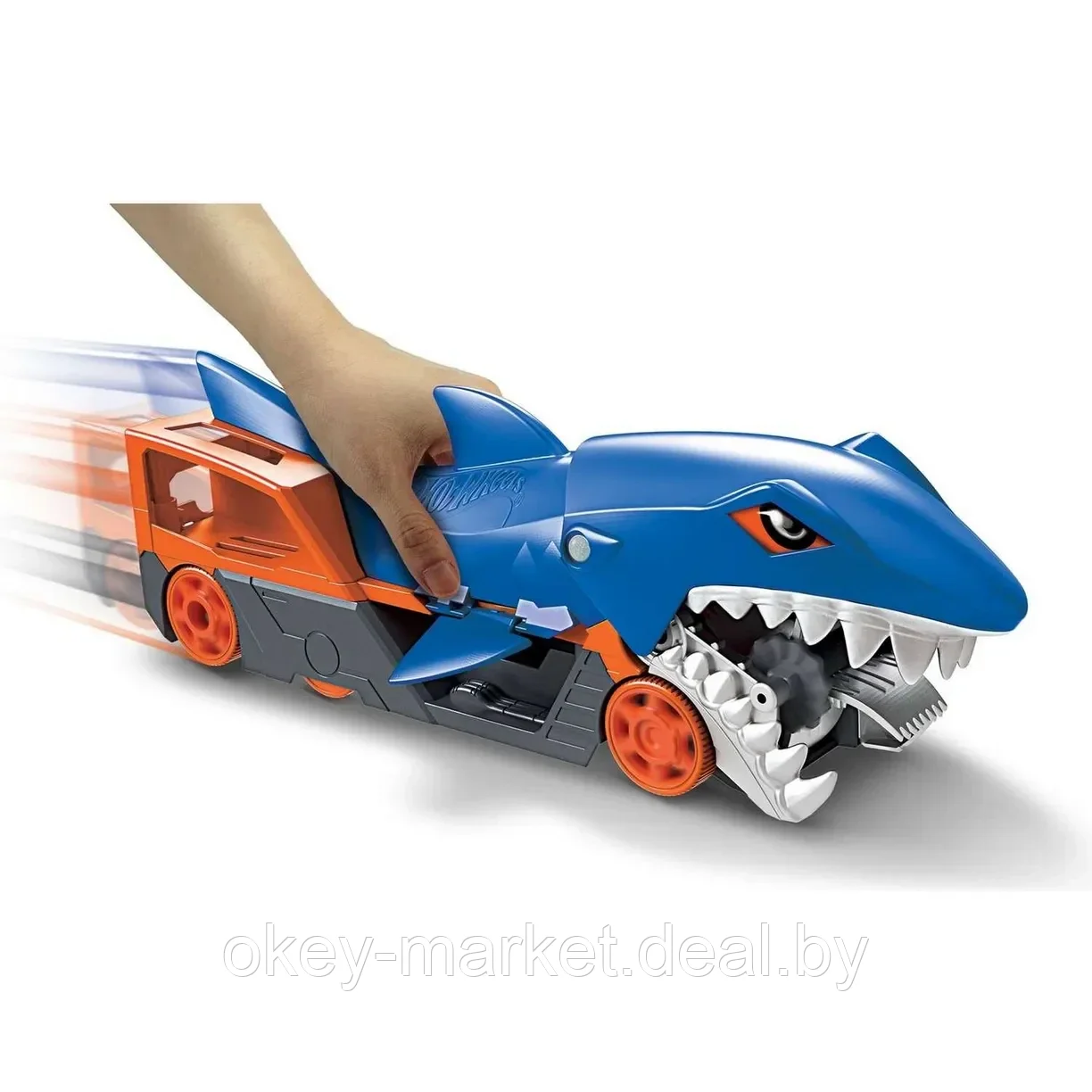 Набор игровой Hot Wheels Грузовик Голодная акула-транспортер GVG36 - фото 6 - id-p109245495
