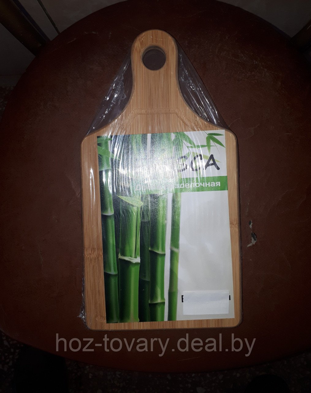 Разделочная доска  Fresca малая с ручкой и канавкой 28 на 15 см (бамбук) арт. DR2004