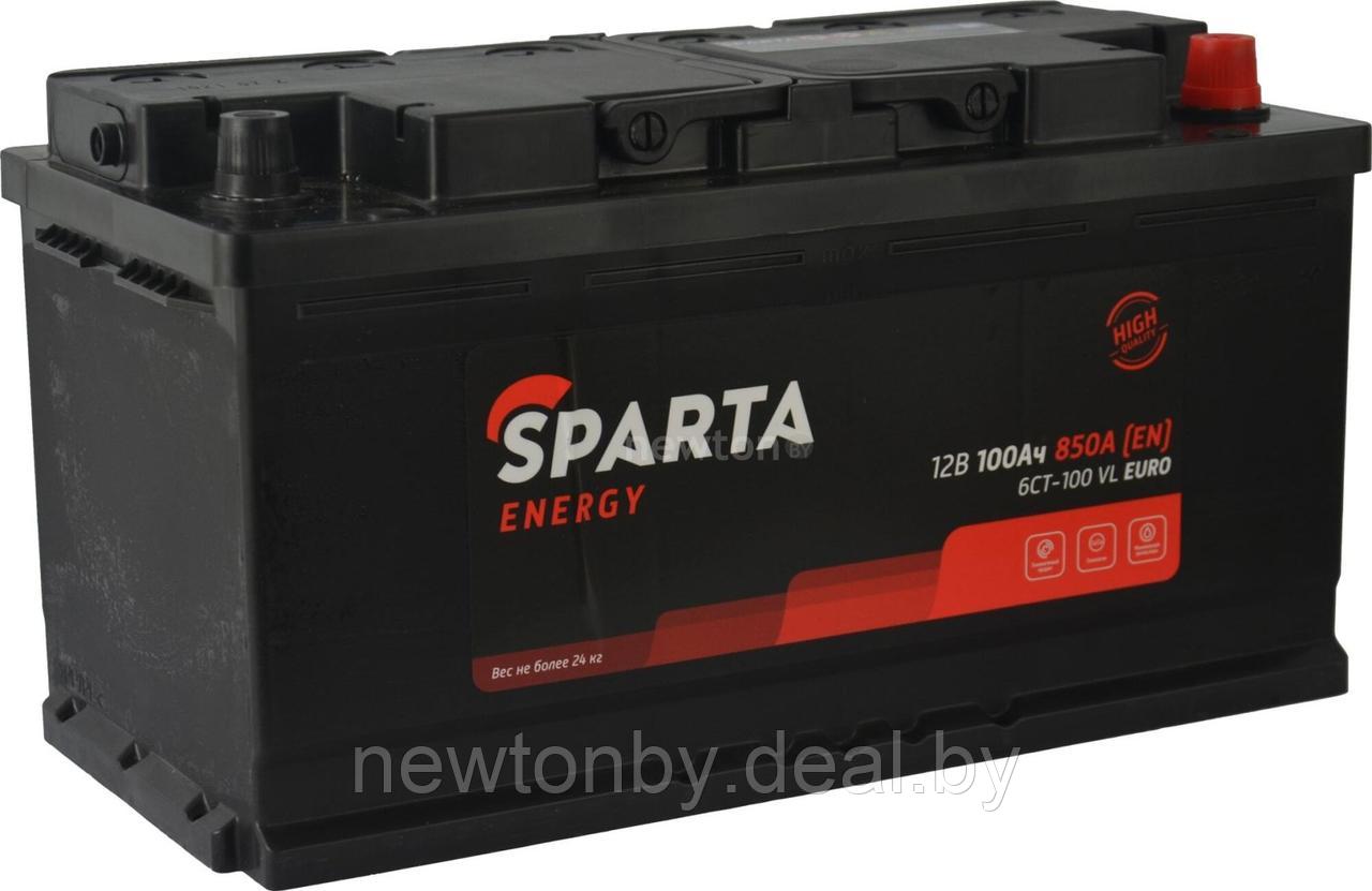 Автомобильный аккумулятор Sparta Energy 6CT-100 VL Euro (100 А·ч) - фото 1 - id-p222294284