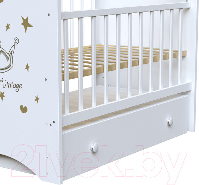 Детская кроватка VDK Baby Vintage маятник-ящик - фото 2 - id-p222295545
