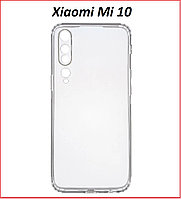 Чехол-накладка для Xiaomi Mi 10 (силикон) прозрачный с защитой камеры