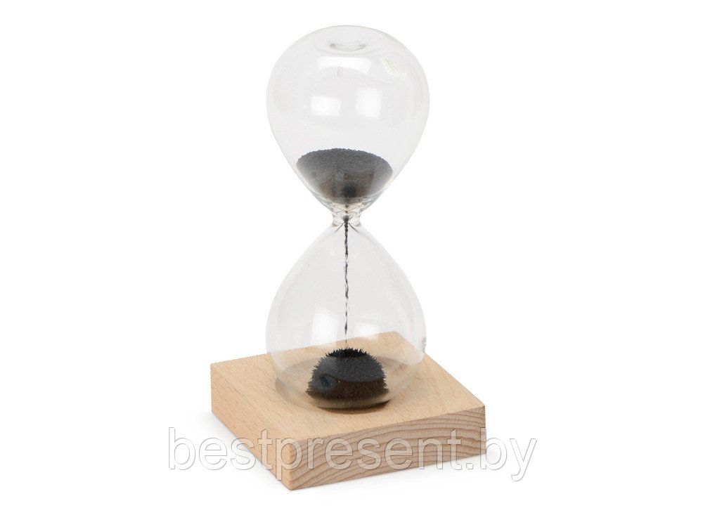 Песочные магнитные часы на деревянной подставке Infinity - фото 1 - id-p222298080