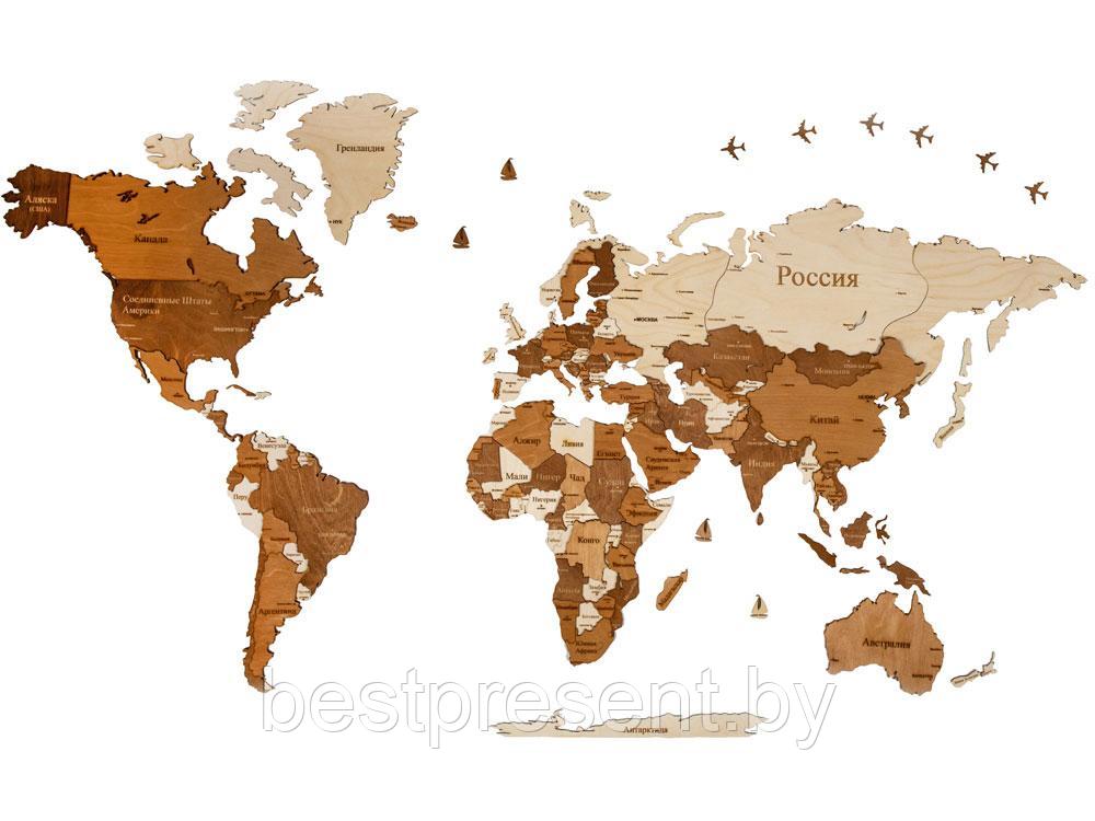 Интерьерная карта мира World - фото 1 - id-p222300059