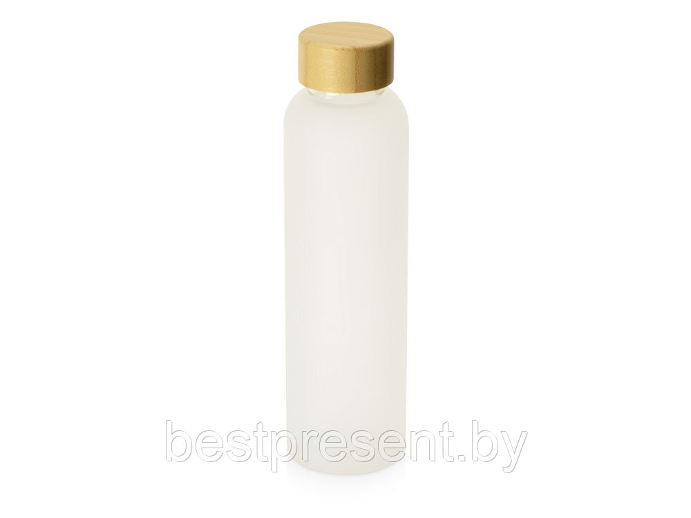 Стеклянная бутылка с бамбуковой крышкой Foggy, 600мл - фото 1 - id-p222300113