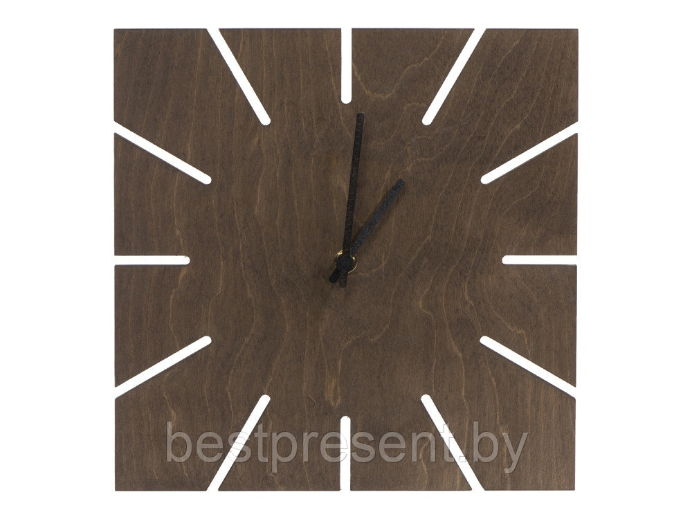 Часы деревянные Лулу квадратные, 28 см - фото 1 - id-p222300125