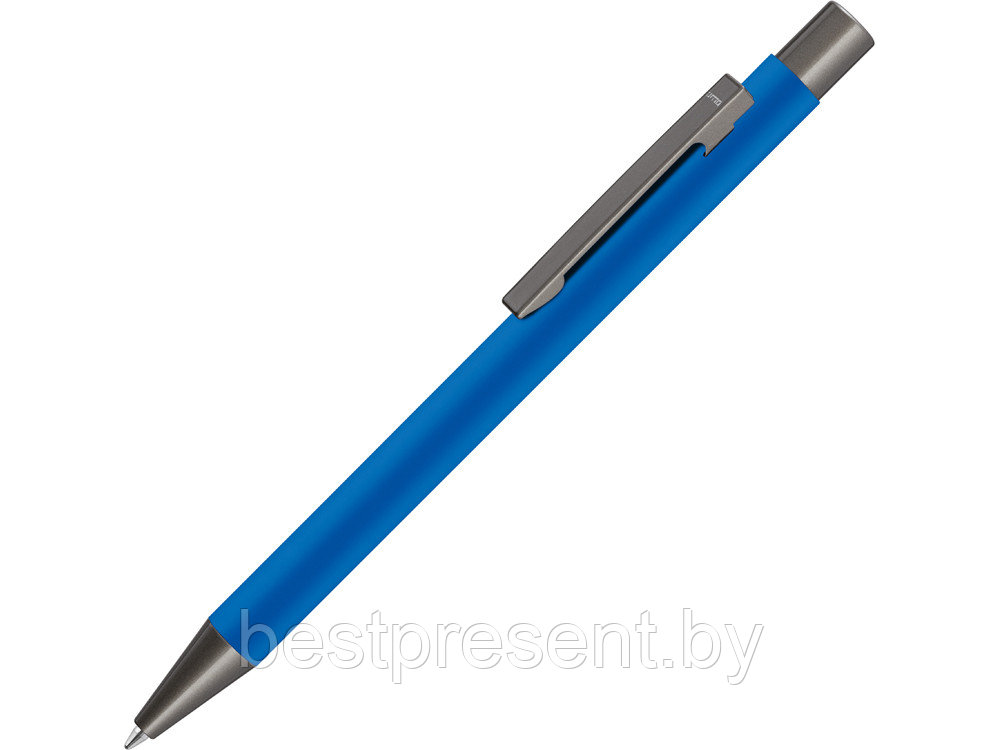 Ручка металлическая шариковая «STRAIGHT GUM» soft-touch с зеркальной гравировкой - фото 1 - id-p222296304