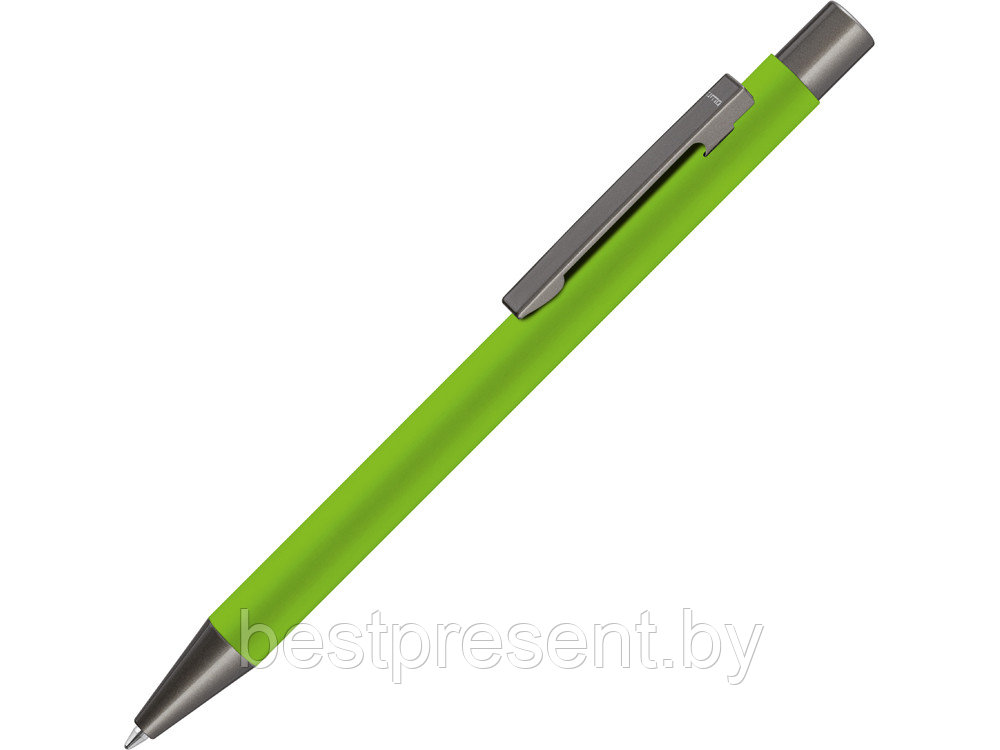 Ручка металлическая шариковая «STRAIGHT GUM» soft-touch с зеркальной гравировкой - фото 1 - id-p222296307