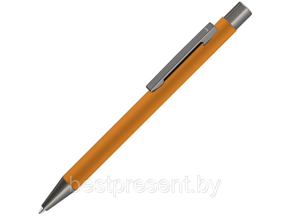 Ручка металлическая шариковая «STRAIGHT GUM» soft-touch с зеркальной гравировкой - фото 1 - id-p222296310