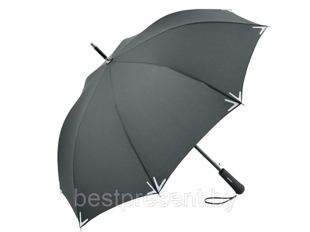 Зонт-трость Safebrella с фонариком и светоотражающими элементами - фото 1 - id-p222300261