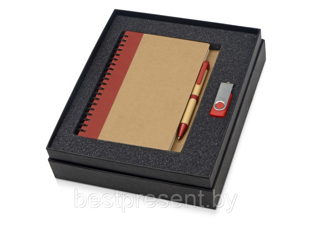 Набор Essentials с флешкой и блокнотом А5 с ручкой - фото 1 - id-p222296554