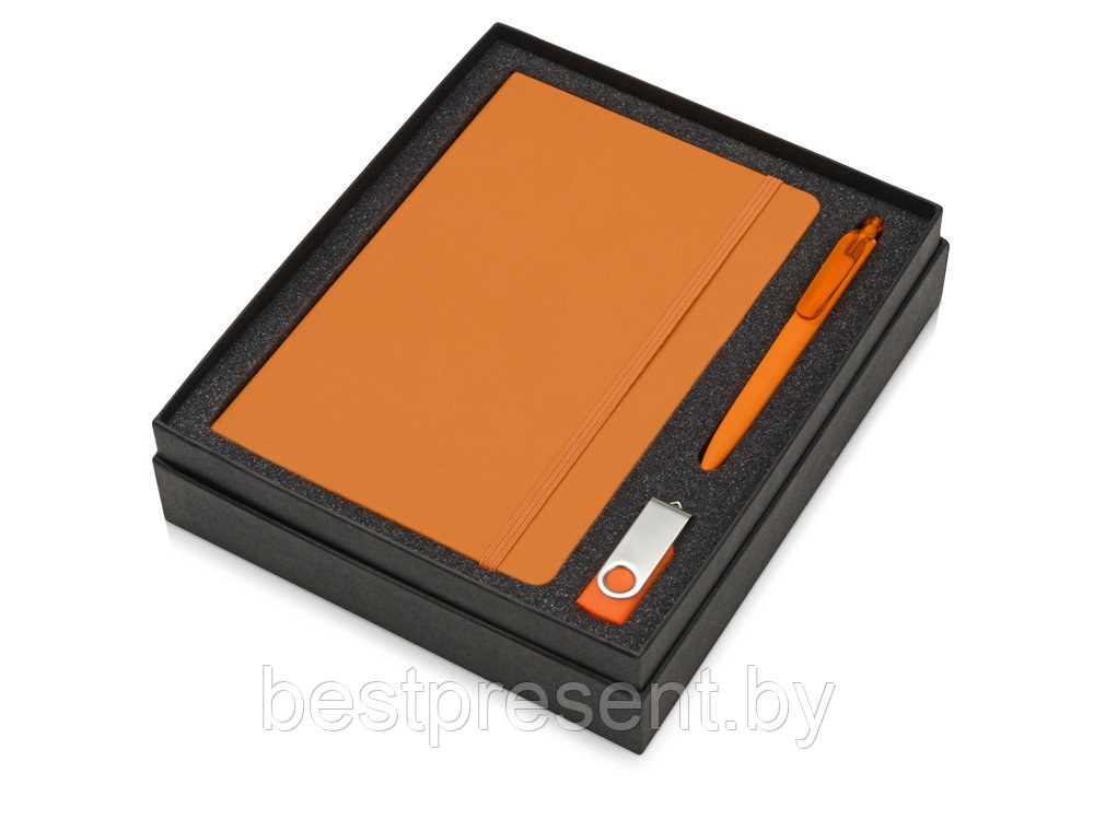 Подарочный набор Vision Pro Plus soft-touch с флешкой, ручкой и блокнотом А5 - фото 1 - id-p222296571