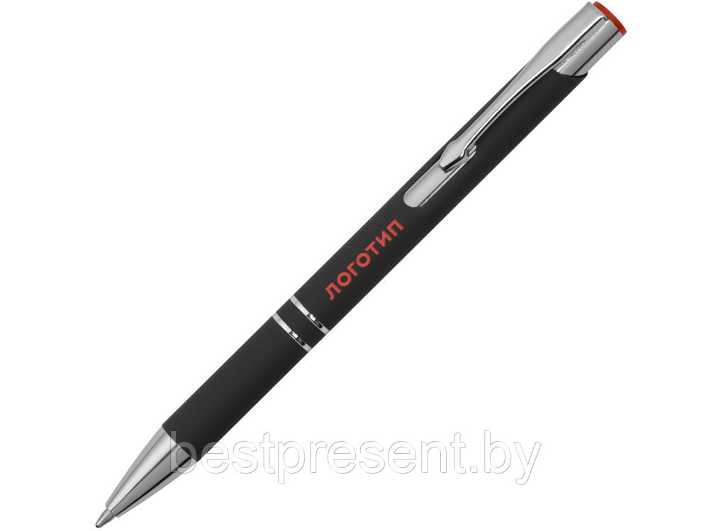 Ручка металлическая шариковая Legend Mirror Gum софт-тач с цветным слоем - фото 1 - id-p222299617