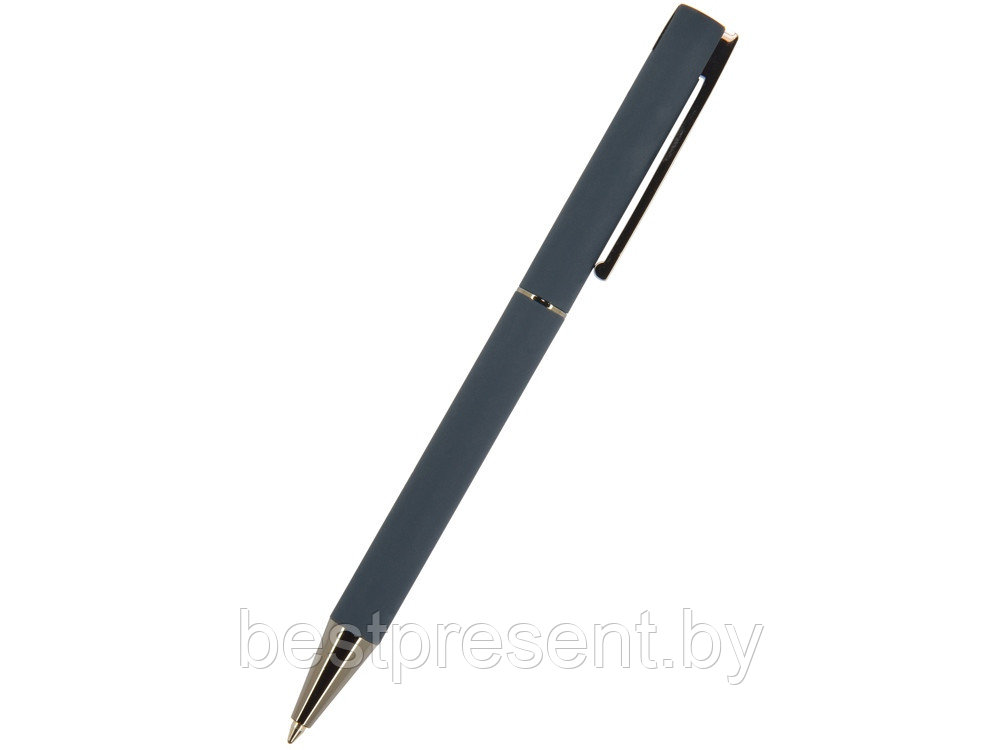 Ручка Bergamo шариковая автоматическая, серый металлический корпус, 1.0 мм - фото 1 - id-p222300624