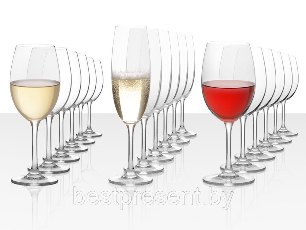 Подарочный набор бокалов для красного, белого и игристого вина Celebration, 18шт - фото 1 - id-p222298659