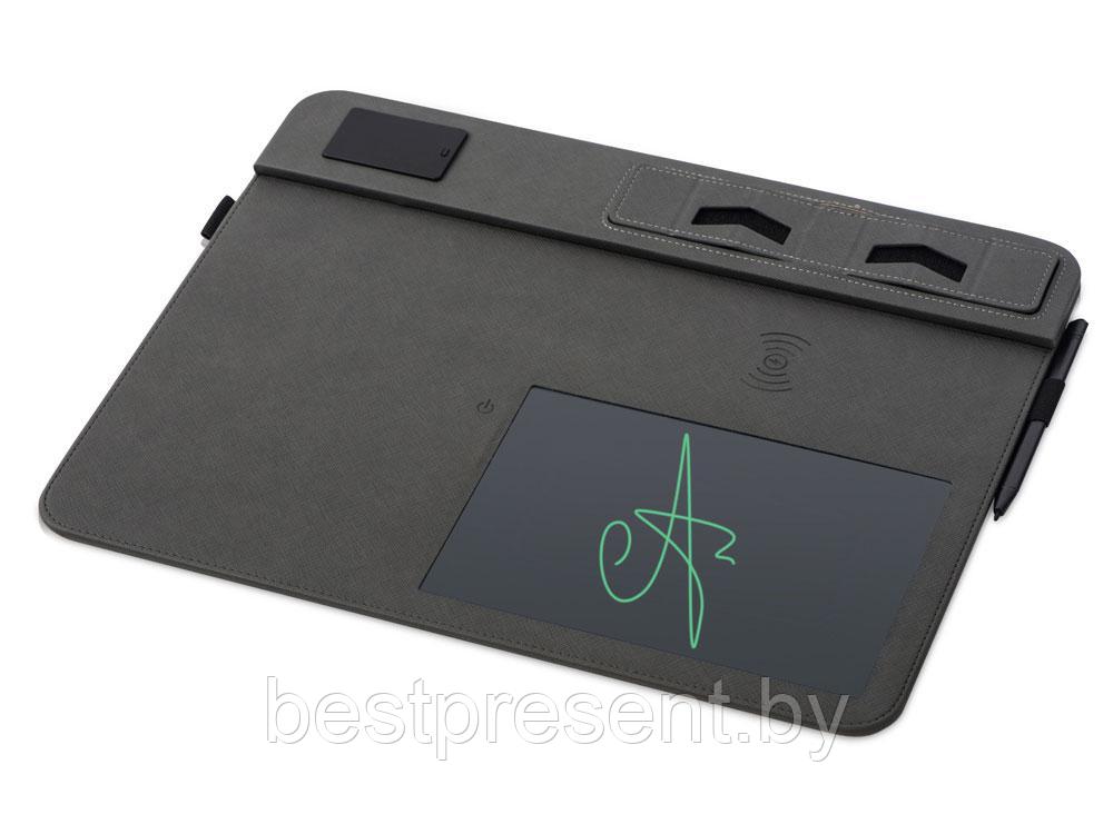 Многофункциональный коврик для мыши Multi Pad с беспроводной зарядкой и LCD экраном, 10 Вт - фото 1 - id-p222300856